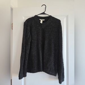 French Laundry Women's Black Crew Neck Sweater